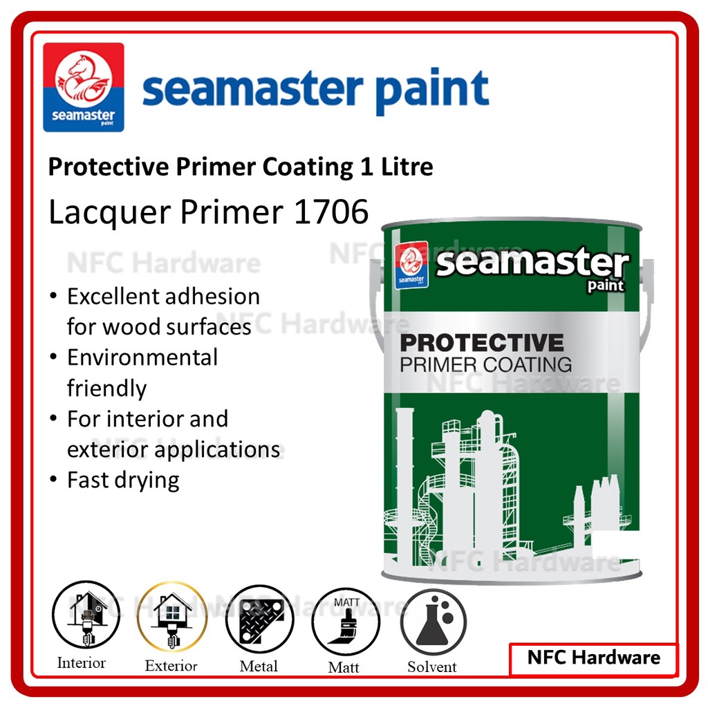 SEAMASTER PAINT Protective Primer Coating Lacquer Primer 1706 1 Litre ...