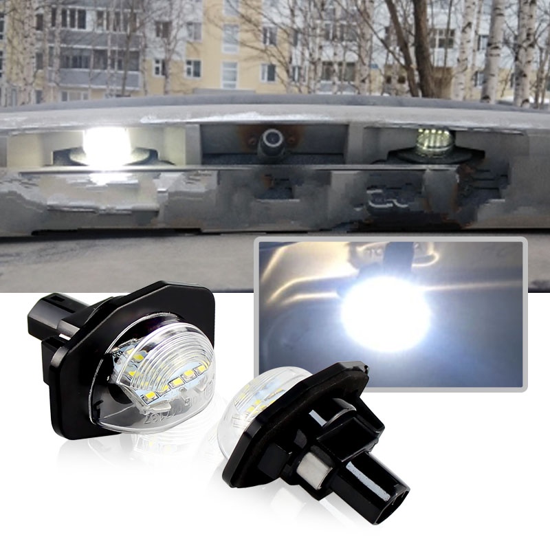 2Pcs Canbus Led License Plate Lights For Toyota Alphard/Auris/Corolla