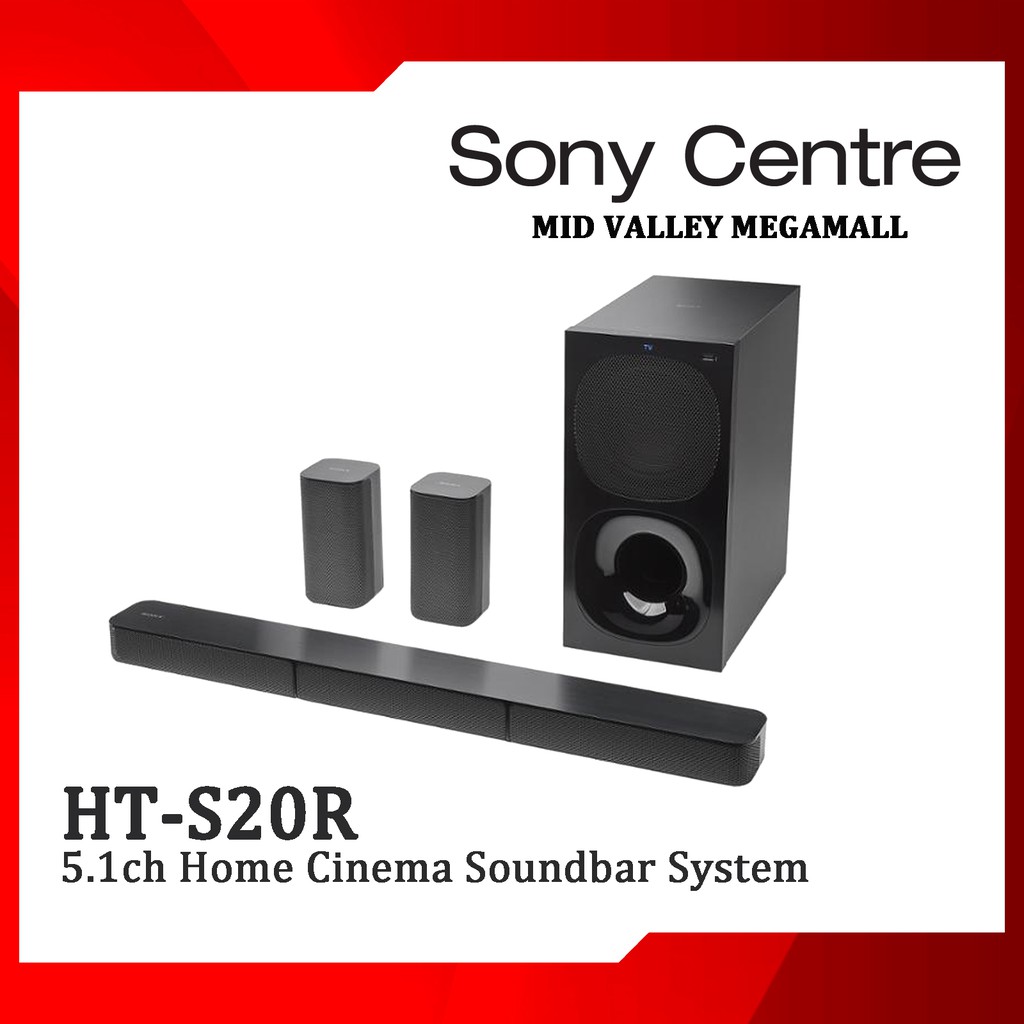 SONY HT-S20R 5.1ch Home Cinema Soundbar System ( HTS20R S20R) | Shopee ...