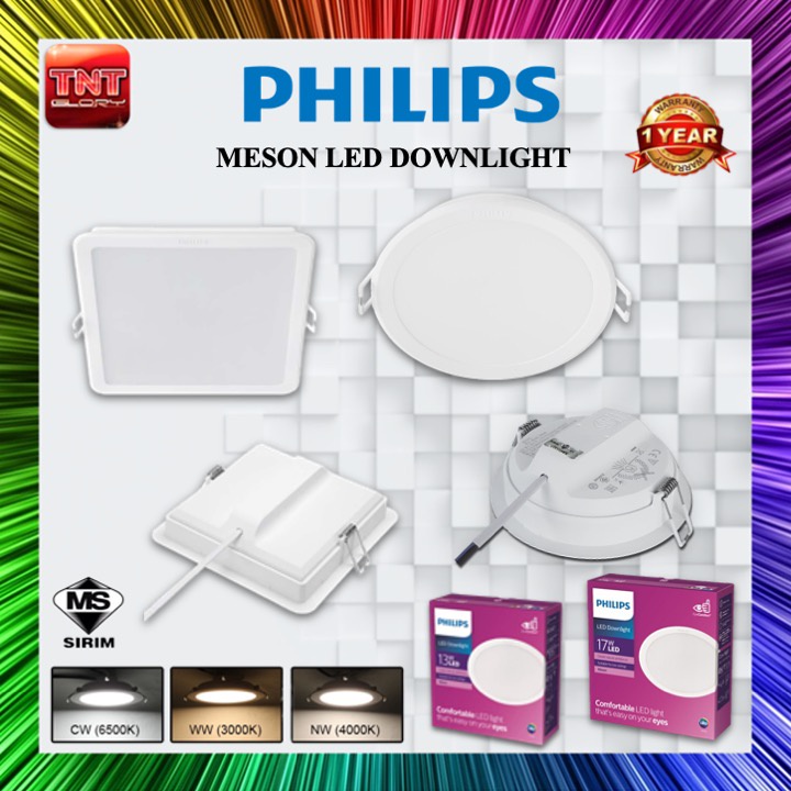 PHILIPS MESON 59466 ROUND - 59467 SQUARE LED DOWNLIGHT 5