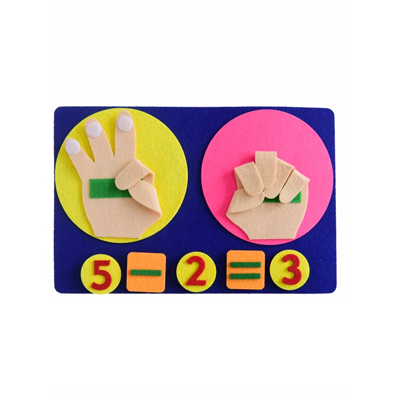 Montessori Counting Toy Felt Finger Number Math Board Children Addition ...