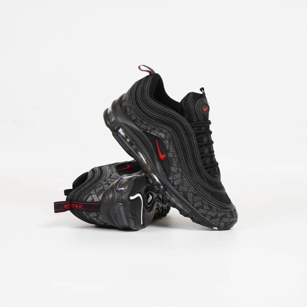 air max 97 reflective logo black