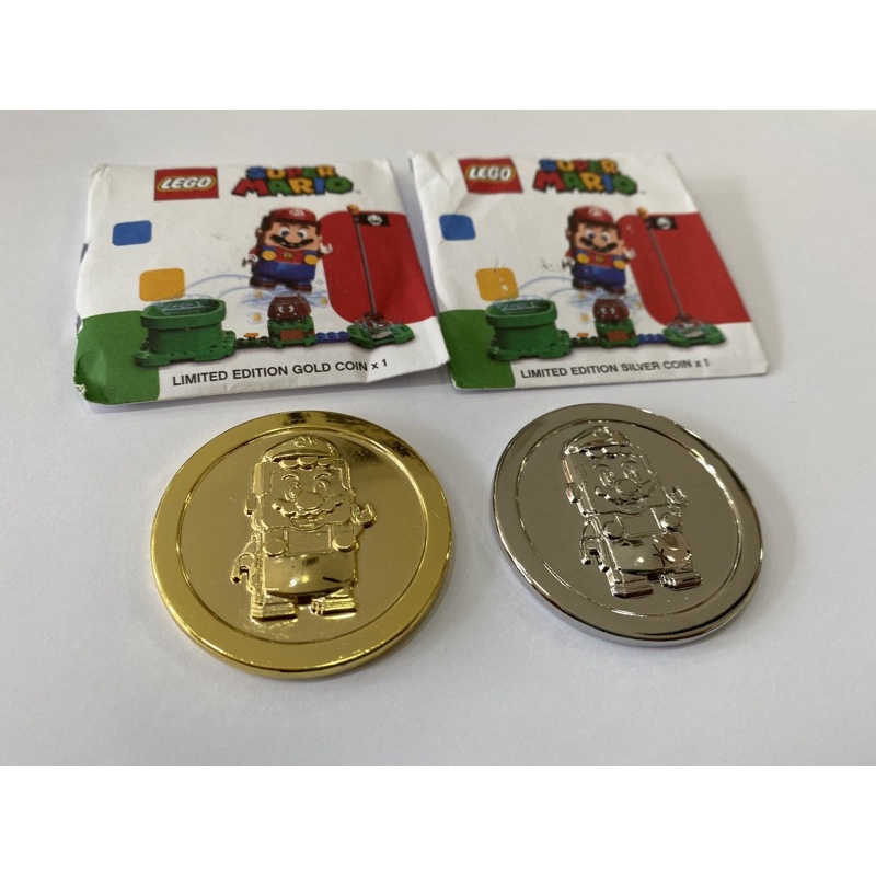 Lego Mario Coin (Gold & Silver ) | Shopee Malaysia