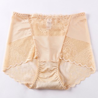 【MOREK】Sexy Silk Satin Lace Panties Women's Seamless Underwear Plus Size  Seluar Dalam Wanita