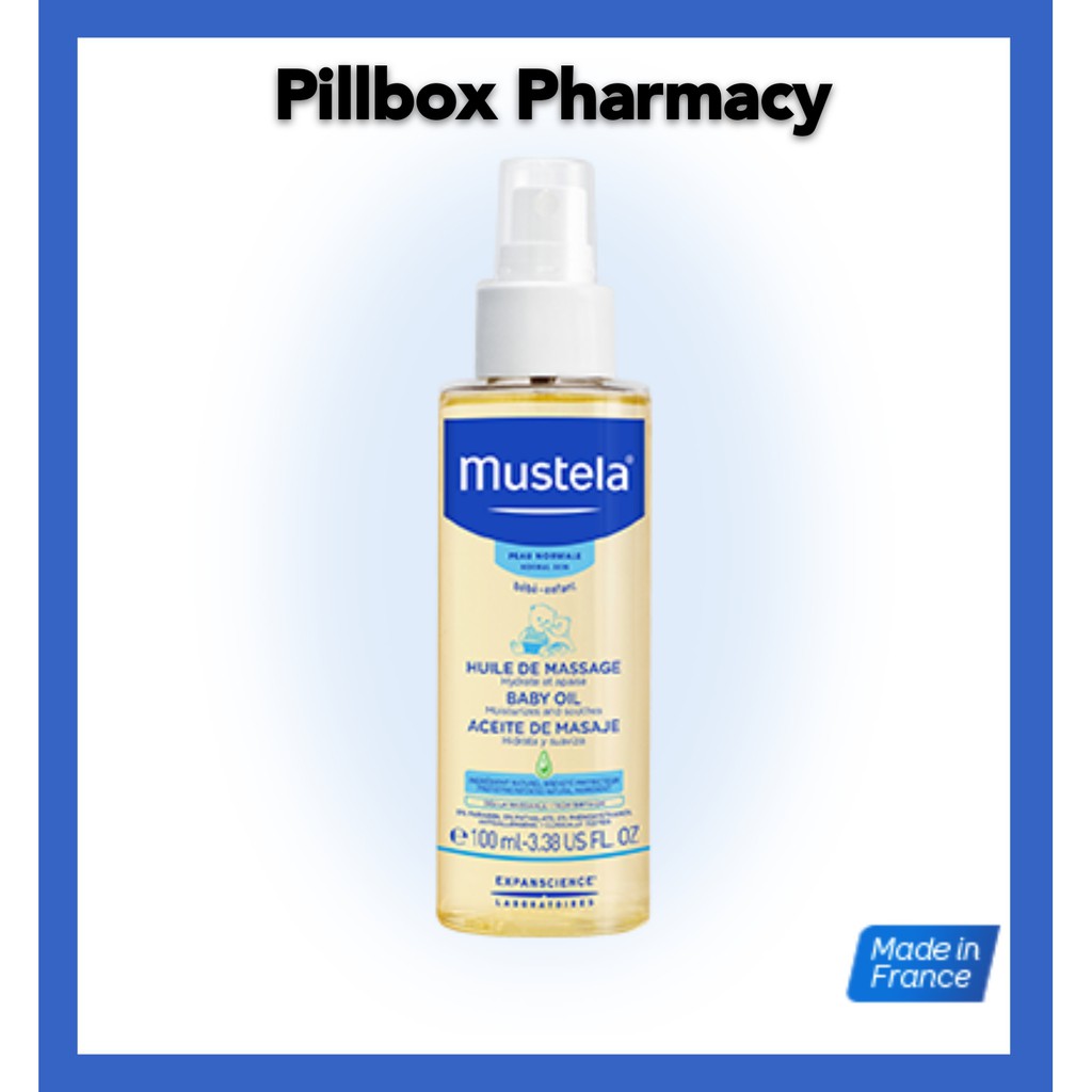 Mustela Baby Massage Oil with Avocado 100ml (exp 03/21) Shopee Malaysia