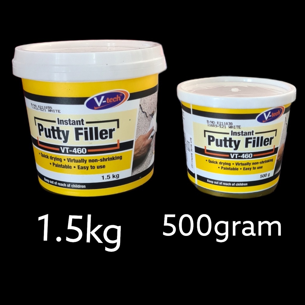 Putty filler simen tampal dinding/lobang filling crack and hole 500g/1