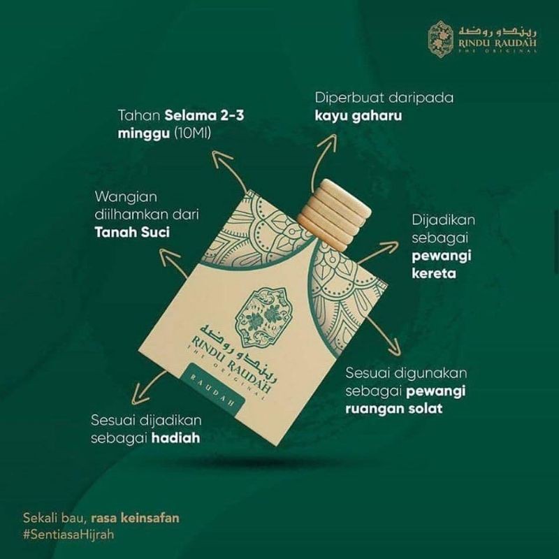 Rindu Raudah Air Freshener & Perfume | Shopee Malaysia