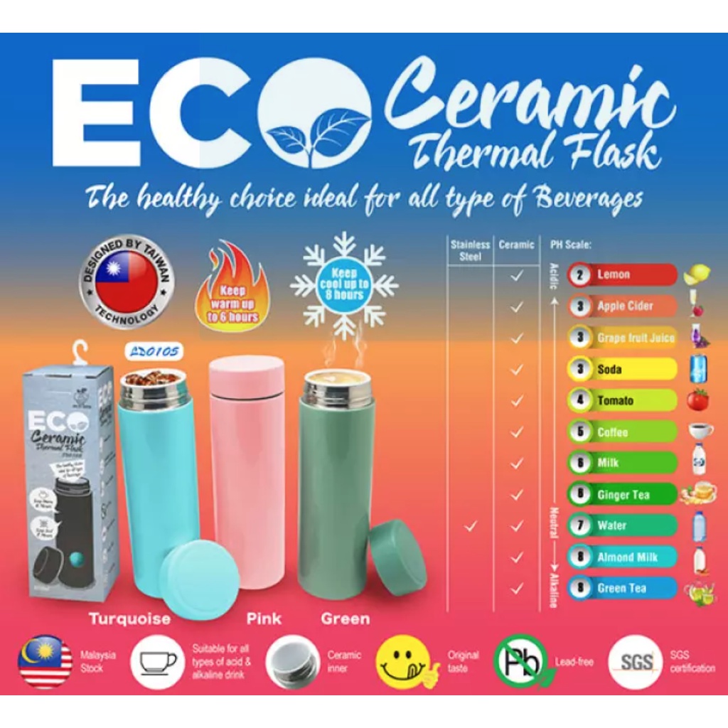 Ceramic best sale thermal flask