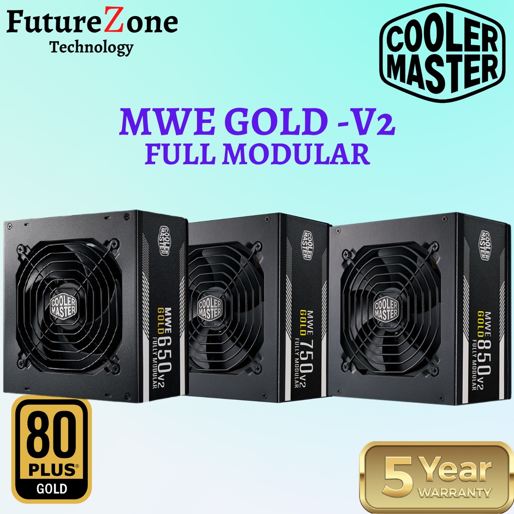 Cooler Master MWE GOLD - V2 FULL MODULAR 650W 750W 850W | 80 Plus Gold ...