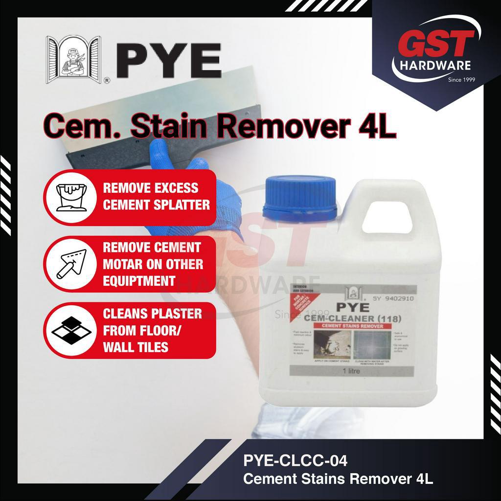 PYE Cem Cleaner 118 Cement Stains Remover 4L Shopee Malaysia