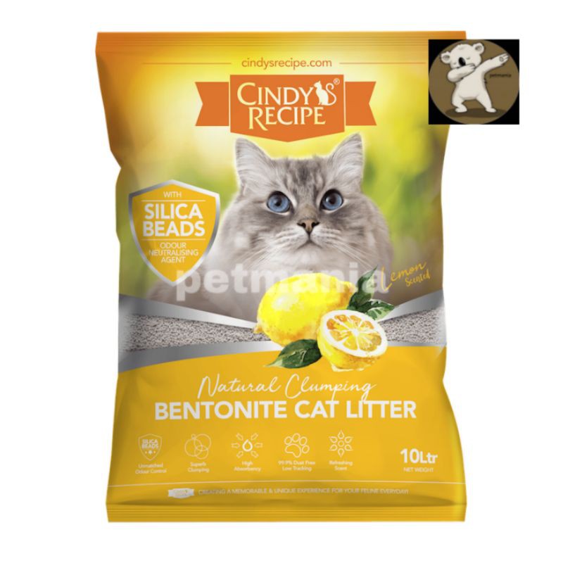 Cindy's Recipe Cat Litter 10L Bentonite 'Medium Coarse' Premium Cat