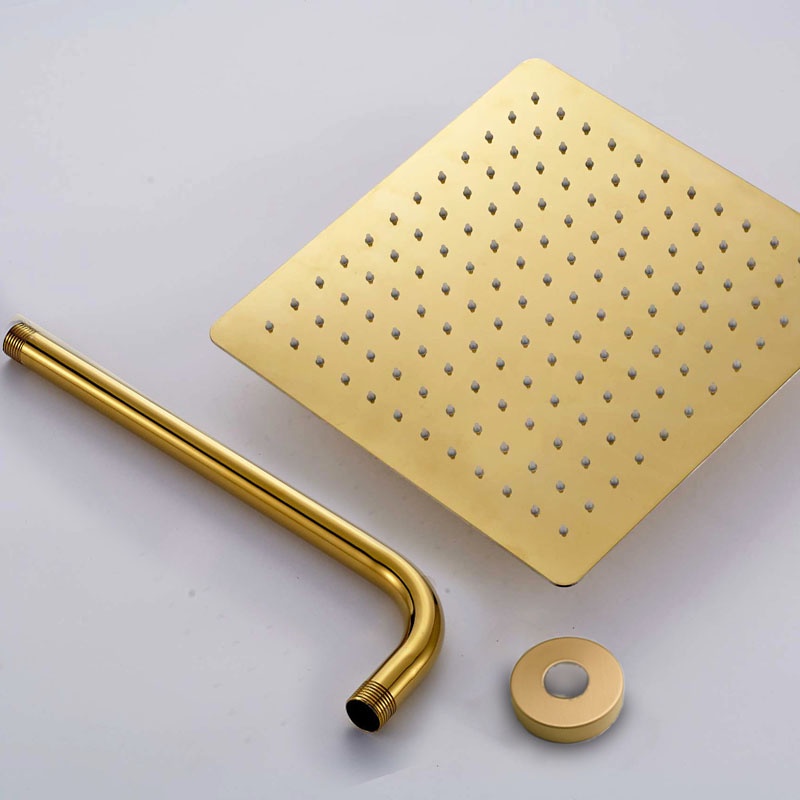 6 8 10 12 Inch Ultra Thin 201 Stainless Steel Rain Shower Head Square ...