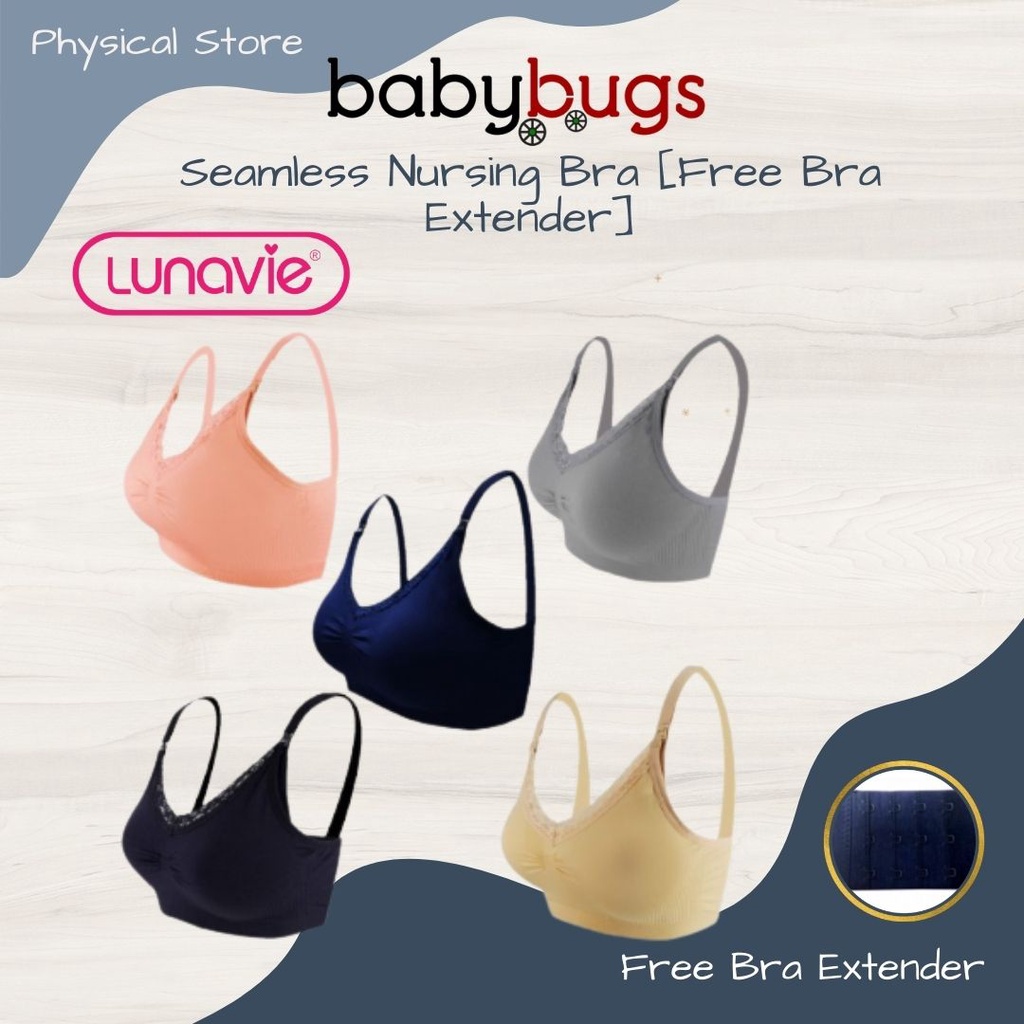 Lunavie Seamless Nursing Bra [Free Bra Extender] Shopee Malaysia