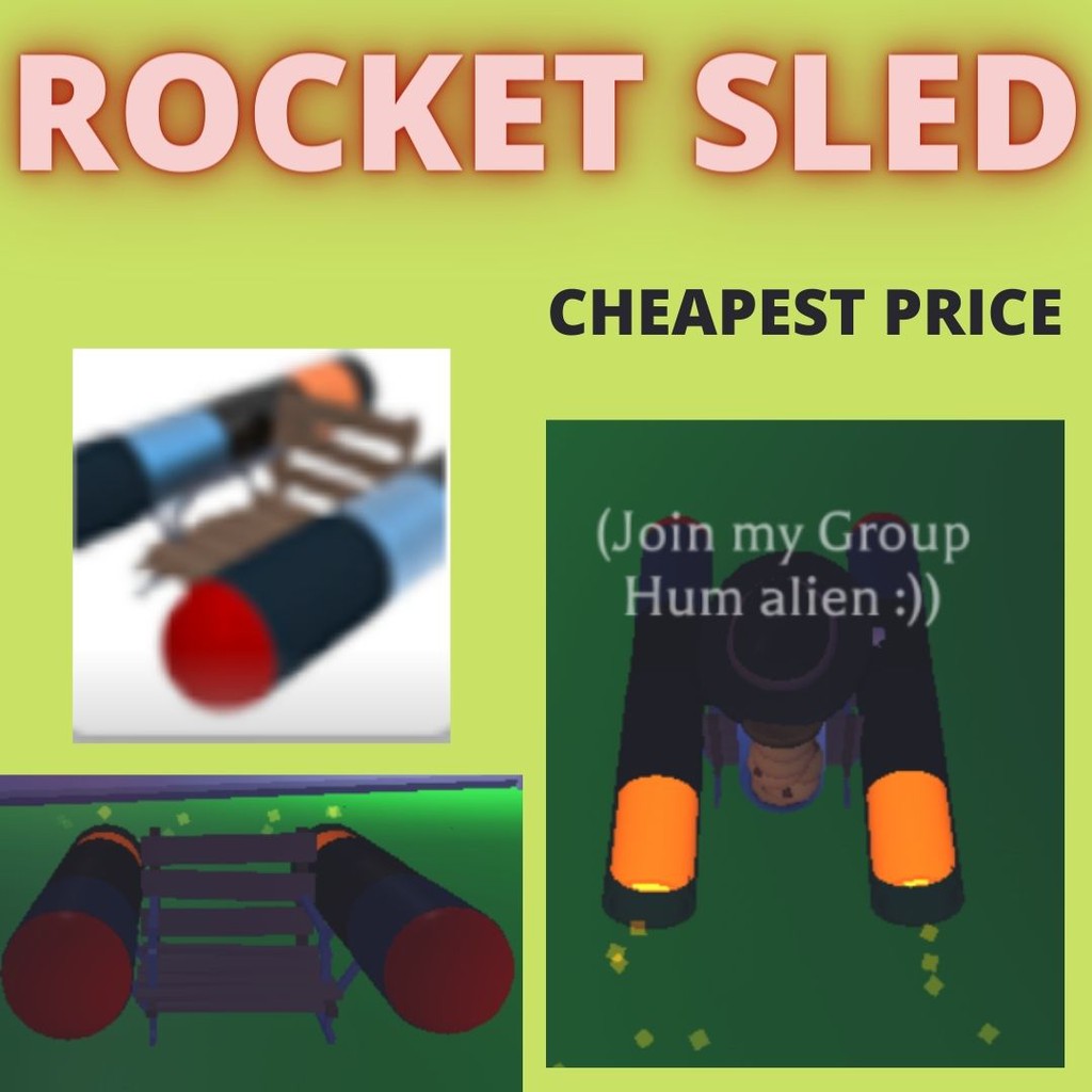Adopt Me Rocket Sled Vehicles! Legendary! Shopee Malaysia