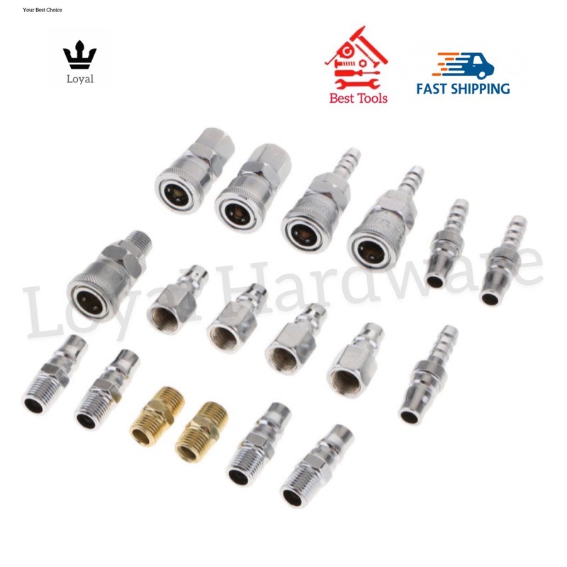 SPF Depot Air Coupler Set (117510/117509) For Fusion AP And Other Spray Guns – Brass
