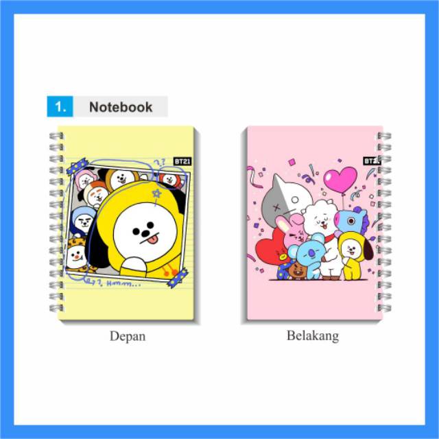 Dhavitashop - KPOP BTS BT21 NOTEBOOK | Shopee Malaysia
