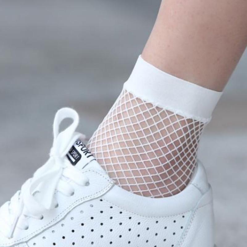 Fashion Women's Ankle High Net Socks