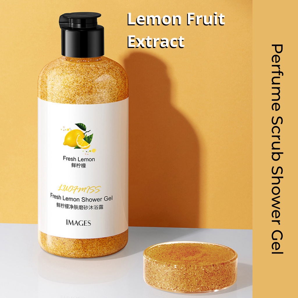 Images Fruit Extract Bath Scrub Perfume Body Wash SPA Shower Exfoliate