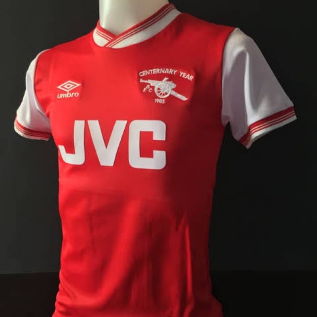 Jersi Arsenal 1985 Retro Shopee Malaysia