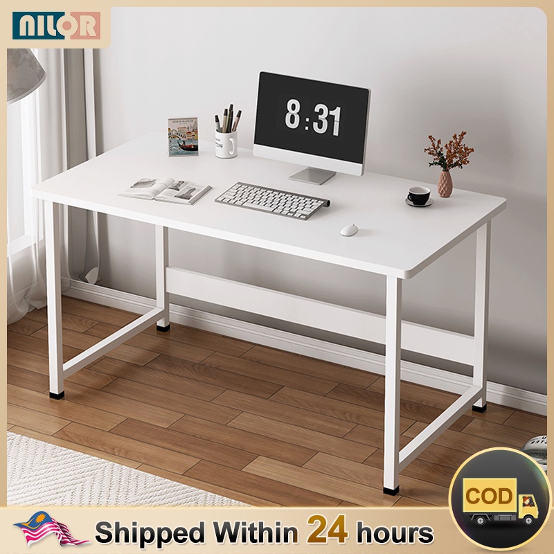 NILOR-Meja Komputer Writing Study Table Student Computer Desk Office Simple  Modern living room Economy Furniture 桌子