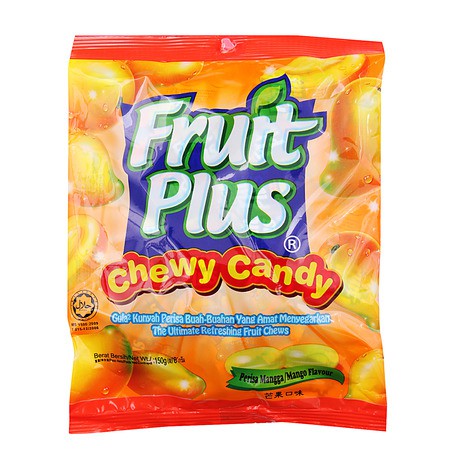 Fruit Plus Chewy Candy Mango Flavour 150g | Shopee Malaysia