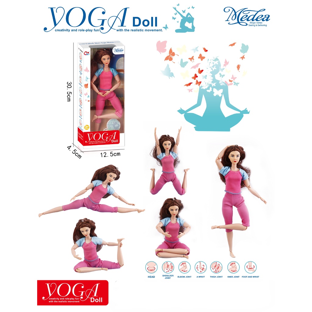 Jointed Princess Yoga Doll With Mat – BabyCloset