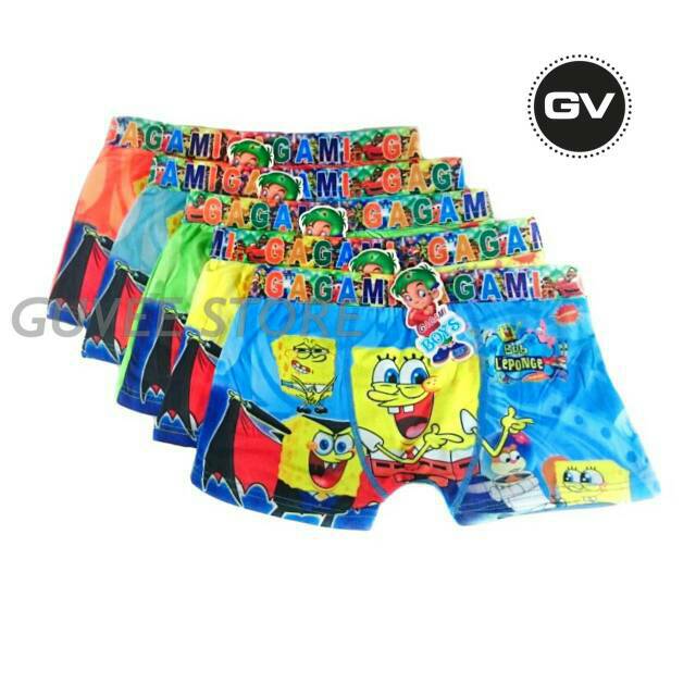 Spongebob Boy Underwear / boxer Children | Shopee Malaysia