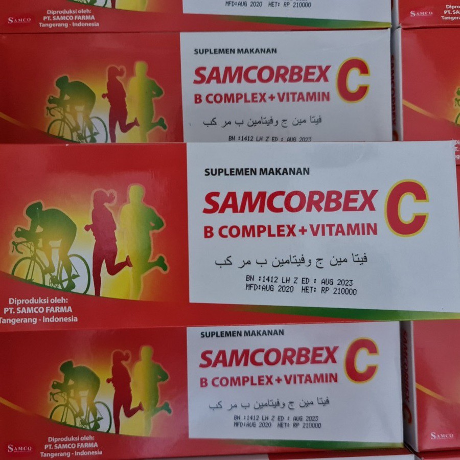 Samcorbex C Original Vitamin C 500mg & B Complex medan | Shopee Malaysia