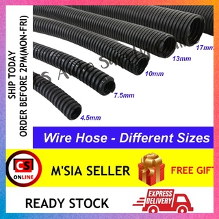 1m x Car Wire Hose Flexible Tubing Cable Split Loom Lorry Motor Protect ...