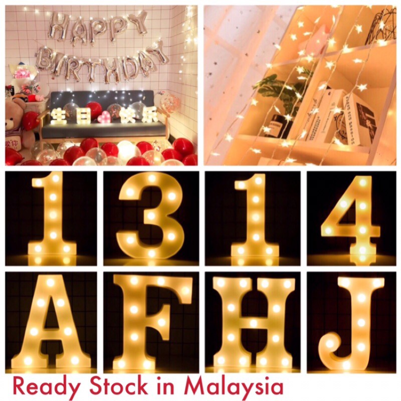 Alphabet Marquee Letters Ready Stock) 3D LED Large Marquee Letters
