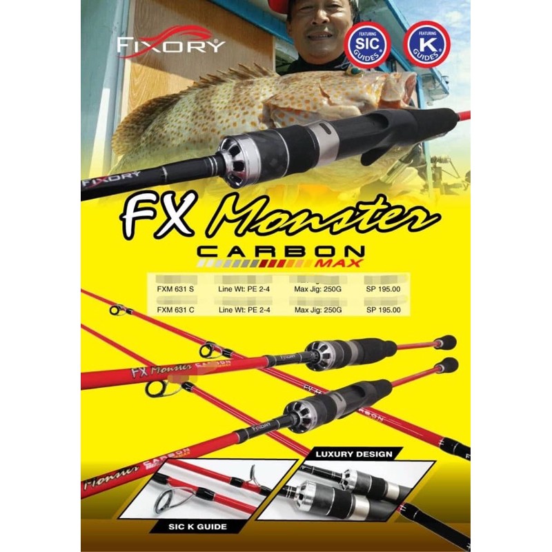 Fixory Fx Monster jigging rod padu viral | Shopee Malaysia