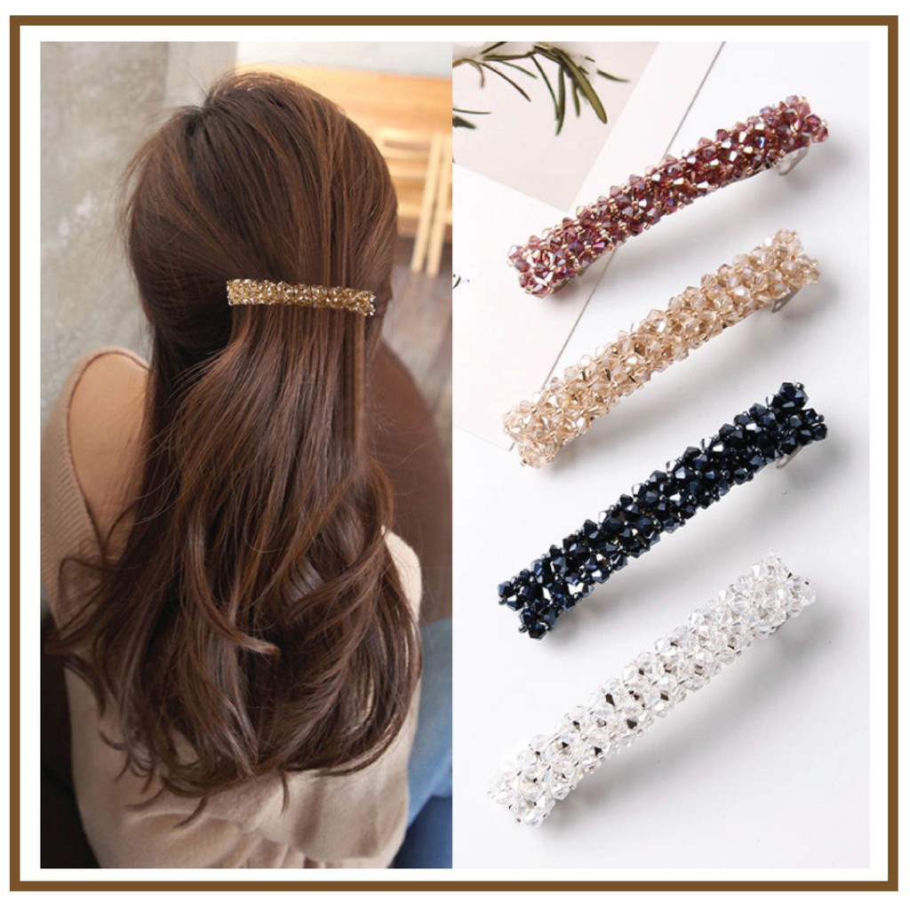 Akses Rambut Ekor Kuda Klip Berlian Korean Elegent Diamond | Shopee ...