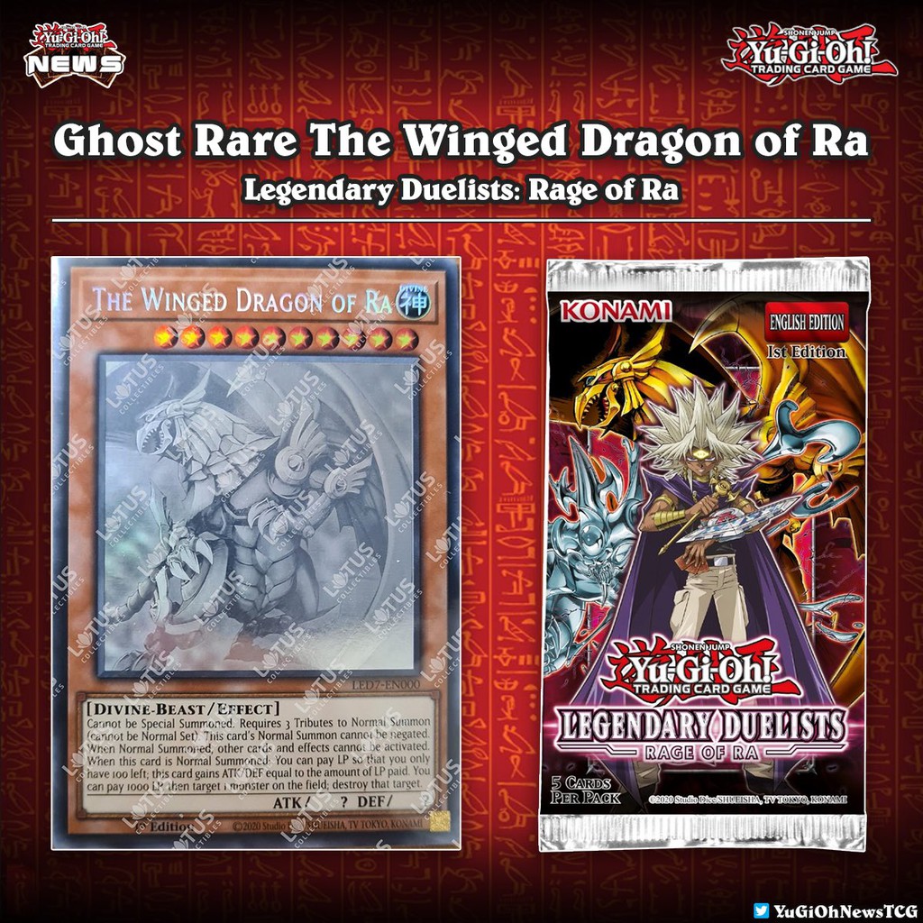 Konami YUGIOH TCG Legendary Duelists RAGE OF RA English ver