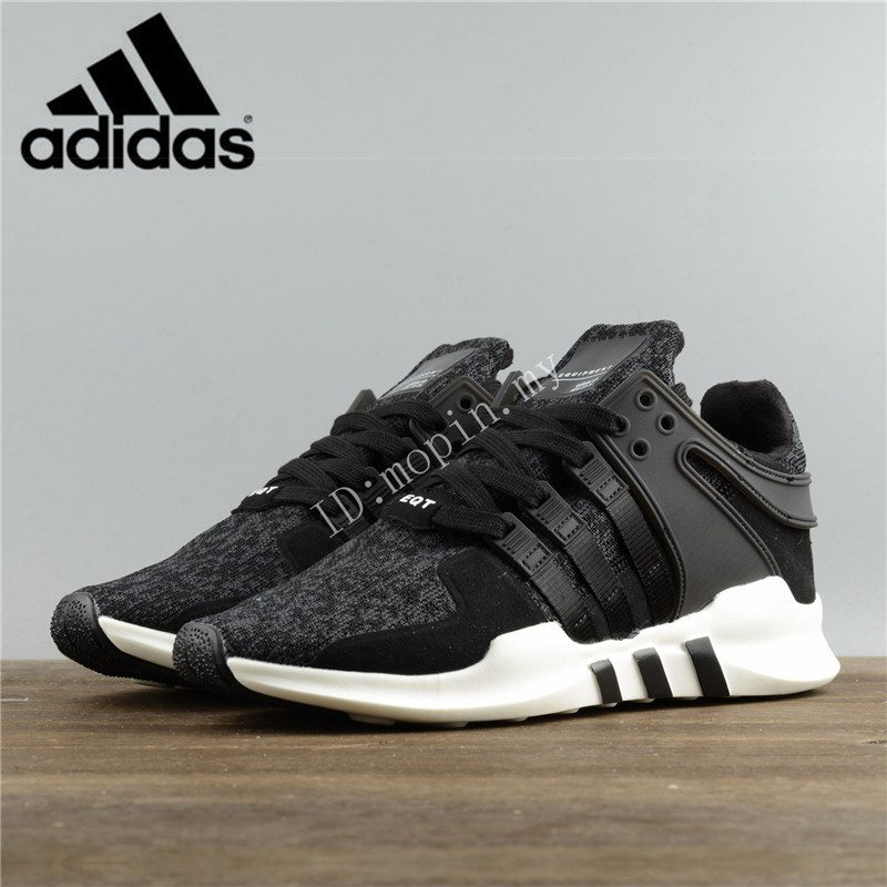 Kasut Adidas EQT Equipment Support ADV Black White Men and Women Sneakers shoes Shopee Malaysia