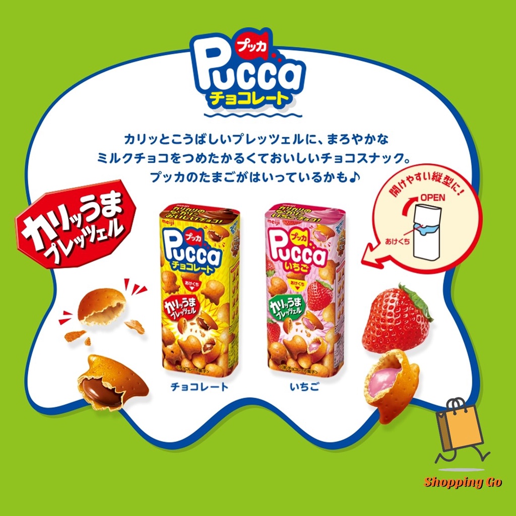 World GO Japan meiji pucca Chocolate Biscuits Fish Snacks Strawberry ...