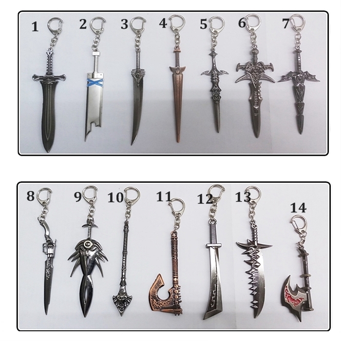 Sword keychain hot sale