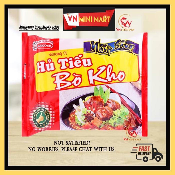 Beef Flavor Instant Noodles 1 pack 70g - Hủ Tiếu Bò Kho Nhịp Sống ...