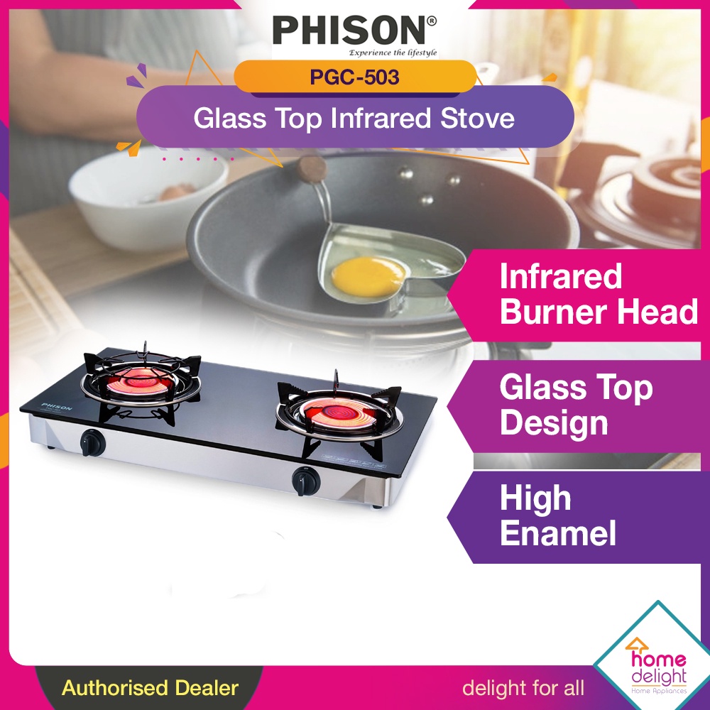 Phison Glass Top Infrared Gas Stove [ PGC503 / PGC503 ] Shopee Malaysia