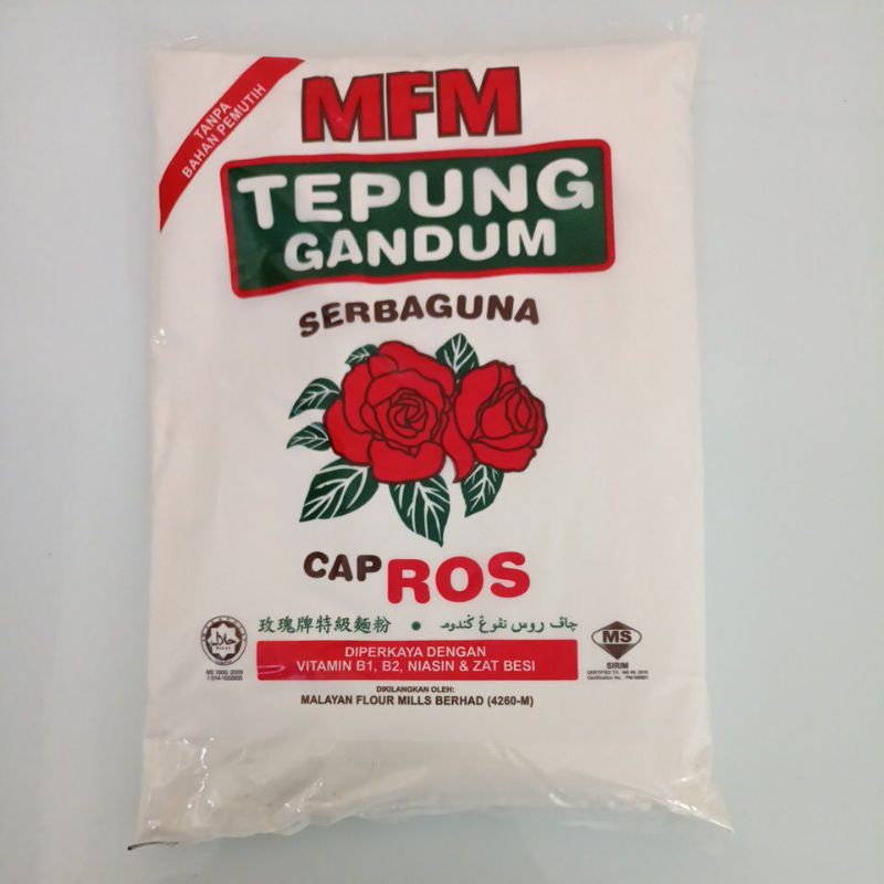 Tepung Gandum Serbaguna Cap Rose 850gm / All Purpose Wheat Flour 850gm Brand Rose Shopee Malaysia