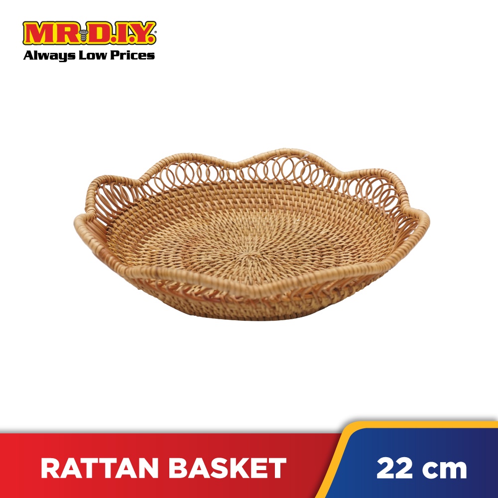 Rattan Basket (22x22x6cm) | Shopee Malaysia