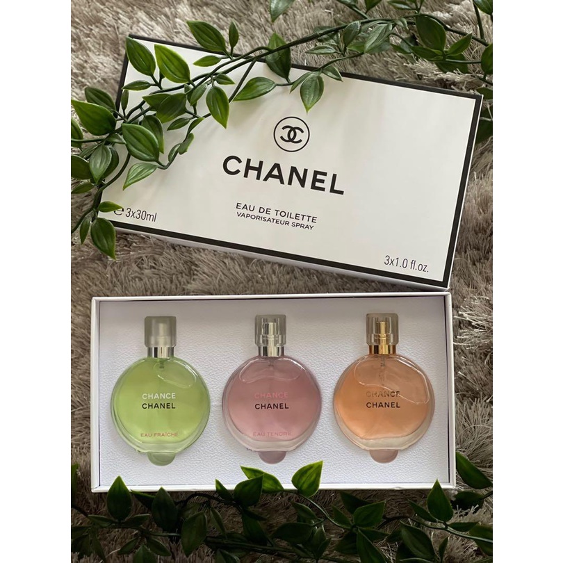 Chanel Chance Eau De Toilette Miniature Set 3 in 1