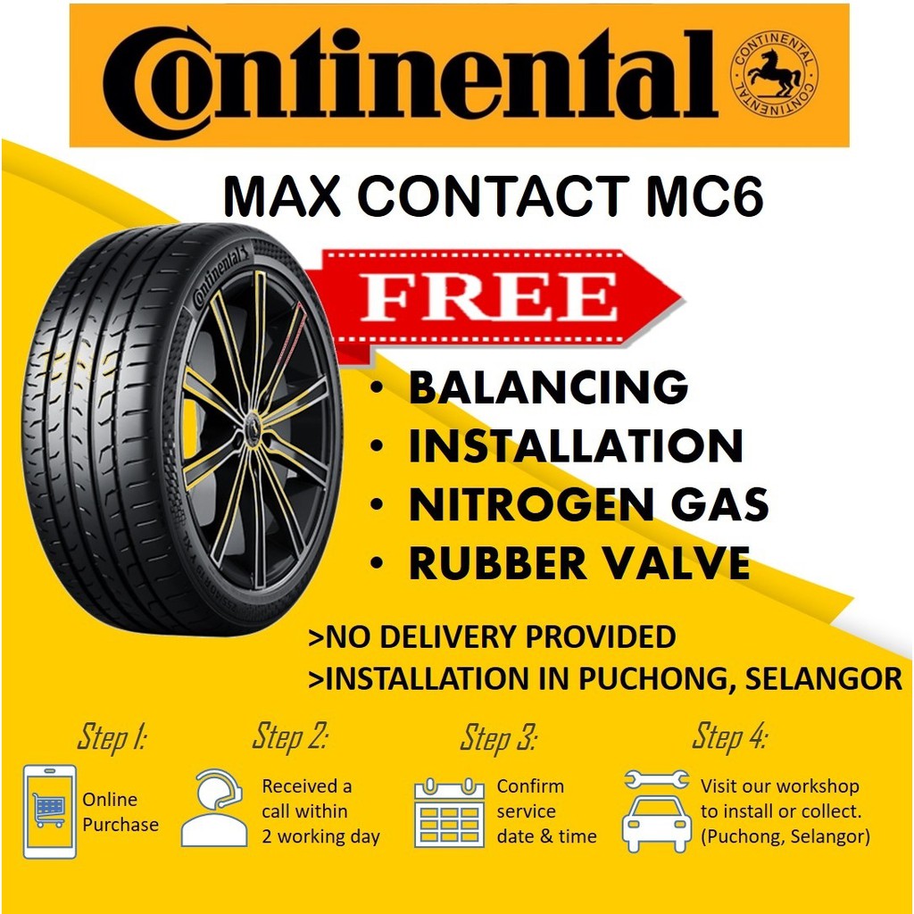 Continental Max Contact MC6 tyre | Shopee Malaysia