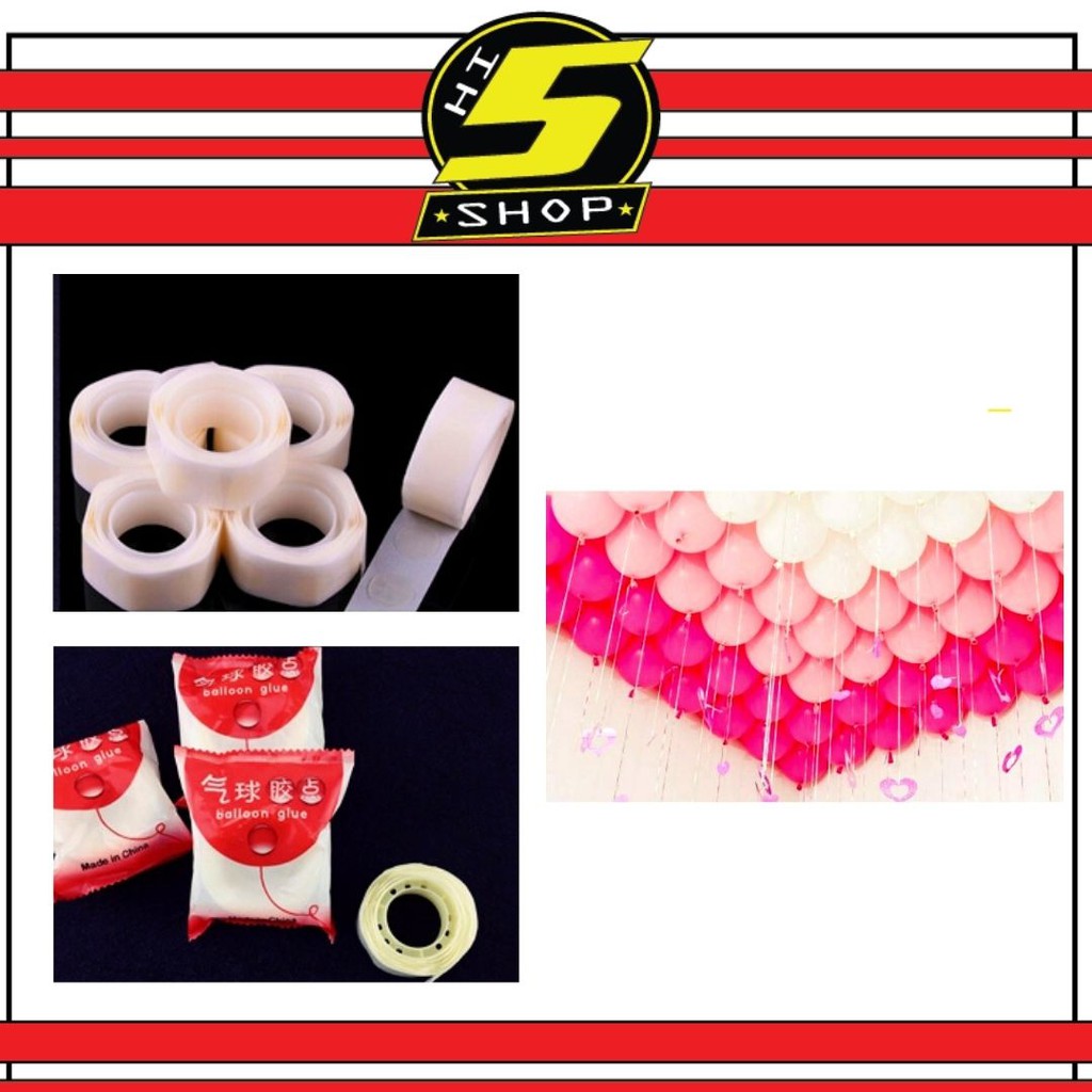 Balloon Glue Tape Dot Stick Balloon Glue Transparent Dot Stick Balloon