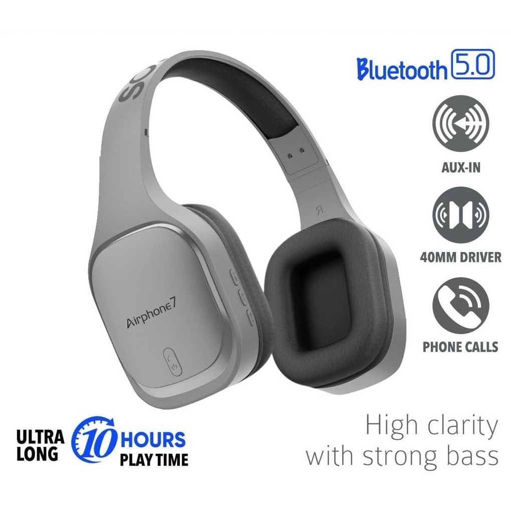 SonicGear Airphone 7 Bluetooth Headphones With Mic Shopee Malaysia