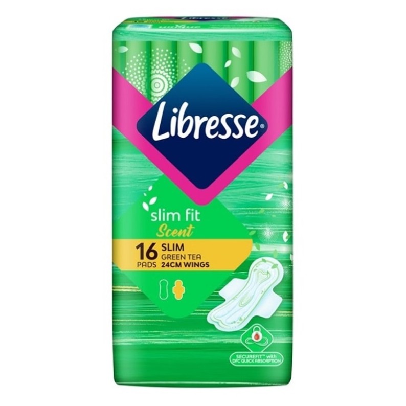 Libresse Green Tea Slim Wing 24cm/16s Sanitary Pad Shopee Malaysia