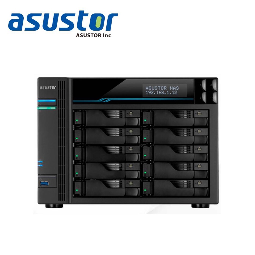 Asustor AS6510T / QC 2.1 GHZ/ 8GB DDR4 / 10 BAY / 2 X 2.5G X LAN Port ...