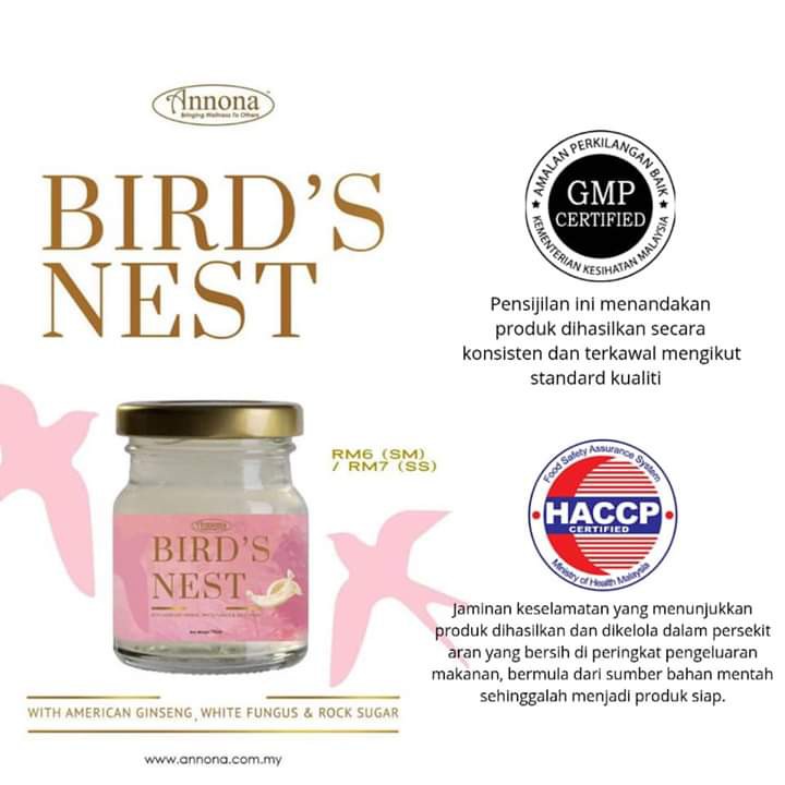 ANNONA BRAND BIRD'S NEST WITH AMERICAN GINSENG, WHITE FUNGUS & ROCK
