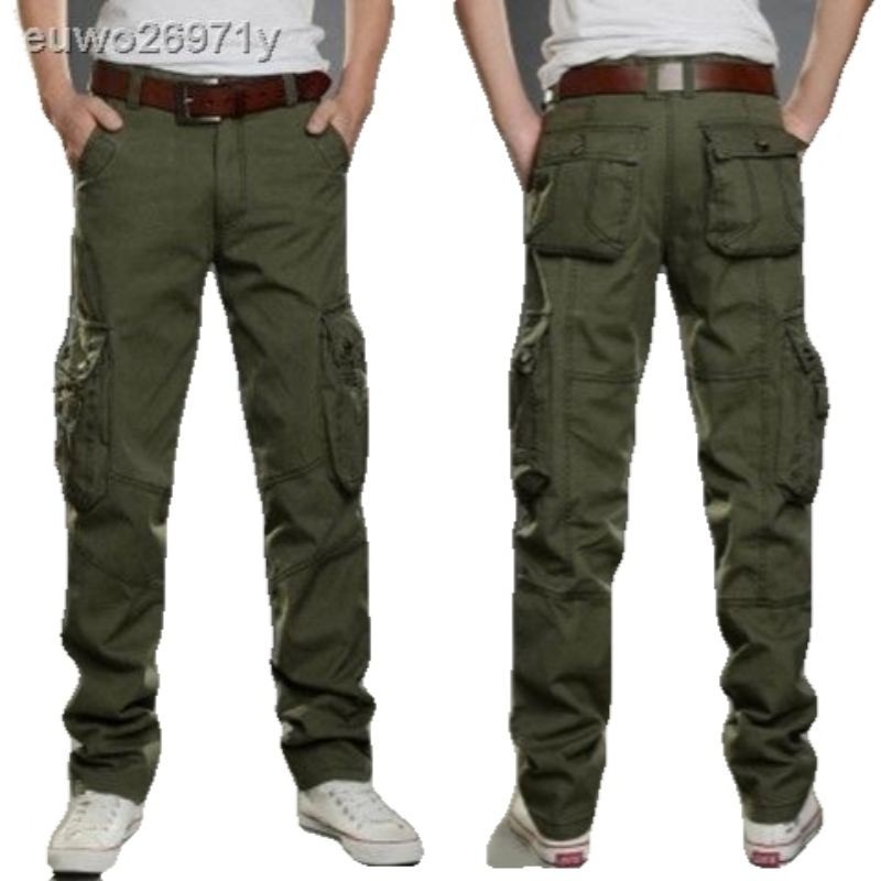 Mens Military Cargo Pants Multi Pockets Durable Outdoor Trousers - Military Shopping