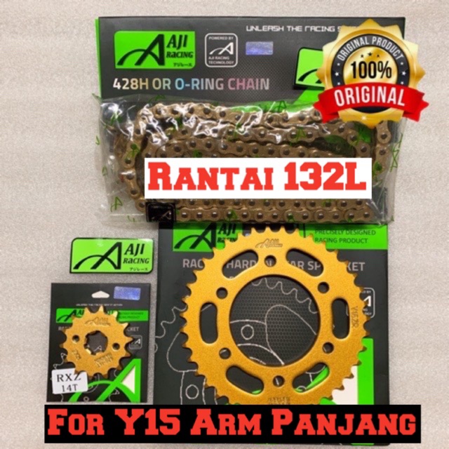 【Y15/ Y16 -132L】428H AJI Racing O-Ring/ Heavy Duty Chain Harden ...