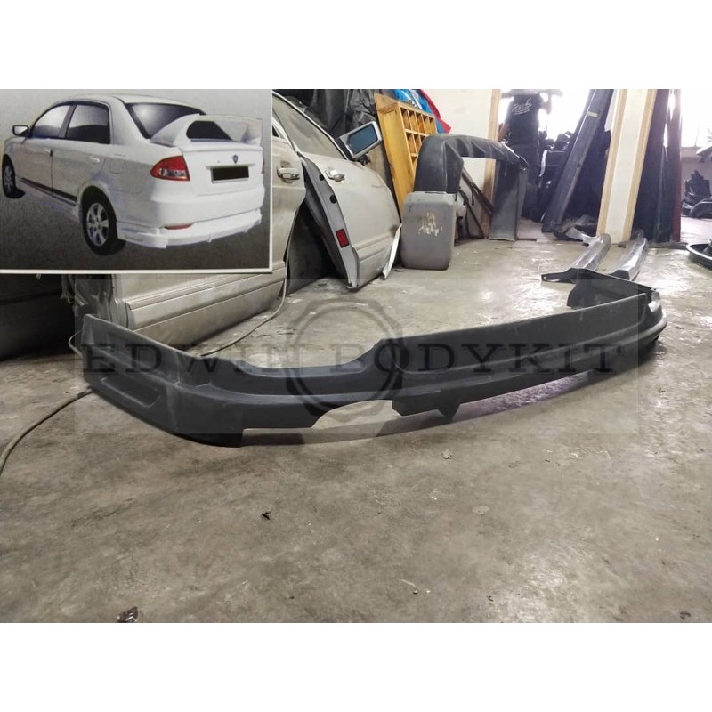 Saga FLX FL Promote Rear Skirt Pu Bodykit Belakang Skirt Lip Pu ...